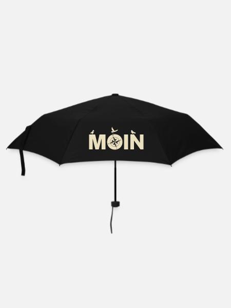 Moin - Regenschirm (klein) - Schwarz