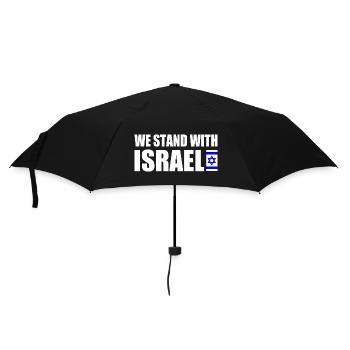 We stand with israel - Parapluie standard - noir - Devant