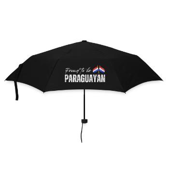 Paraguayan pride, Paraguayan flag - Umbrella (small) - black - Front