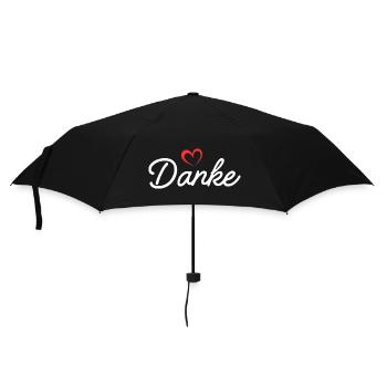 Texte de remerciement - Parapluie standard - noir - Devant