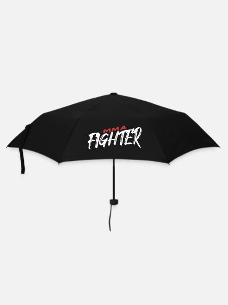 MMA Fighter Power Statement - Regenschirm (klein) - Schwarz
