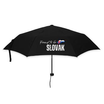 Stolzer Slowake, ich liebe die Slowakei - Regenschirm (klein) - Schwarz - Vorne