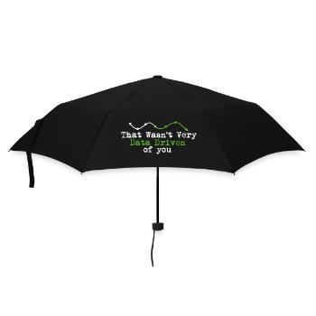 Datengetriebenes You Tee - Regenschirm (klein) - Schwarz - Vorne