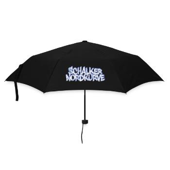 Schalker Nordkurve - Regenschirm (klein) - Schwarz - Vorne