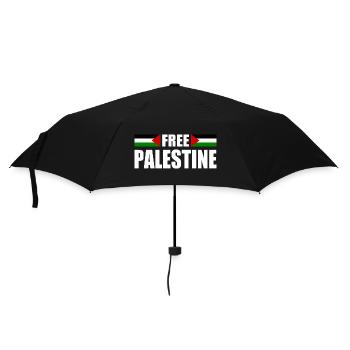 Free palestine - Umbrella (small) - black - Front