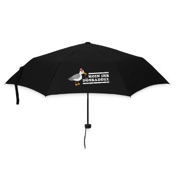 Coole Nordeutsche Möwe Moin ihr Dösbaddel - Regenschirm (klein) - Schwarz - Vorne