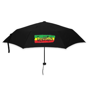 Reggae Banner Sprayed - Umbrella (small) - black - Front