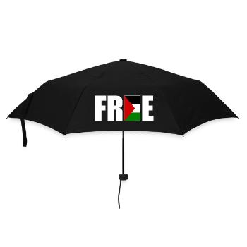 Free palestine - Umbrella (small) - black - Front