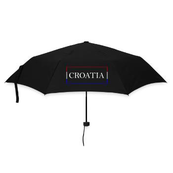Croatia Design Kroatien - Regenschirm (klein) - Schwarz - Vorne