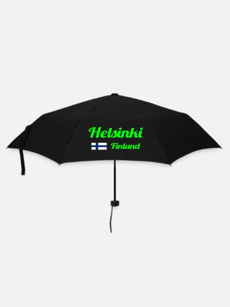 Helsinki Finland - Stylish prints - Umbrella (small) - black