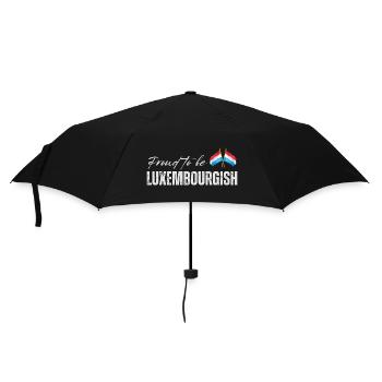 Luxemburger stolz, ich liebe Luxemburg - Regenschirm (klein) - Schwarz - Vorne