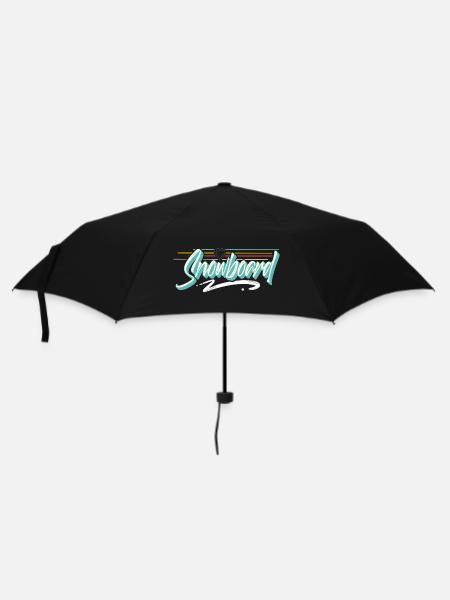 Snowboard - Regenschirm (klein) - Schwarz