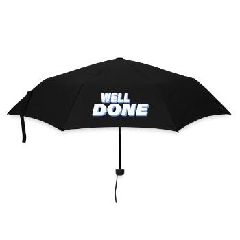 WELL DONE - Umbrella (small) - black - Front