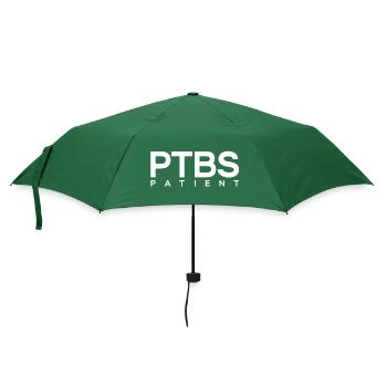 PTBS Patient Posttraumatische Belastungsstörung - Regenschirm (klein) - Flaschengrün - Vorne