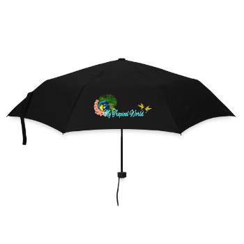 papageienkopf, my tropical world - Regenschirm (klein) - Schwarz - Vorne