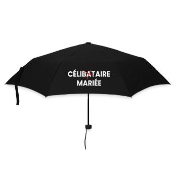 Humour Célibataire Mariée - evjf - EVJF - Parapluie standard - noir - Devant