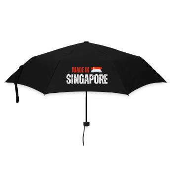 Made in Singapore, fierté singapourienne - Parapluie standard - noir - Devant