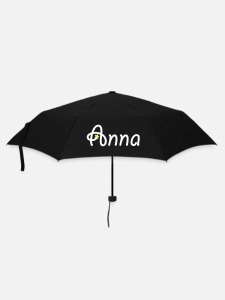 Anna - Regenschirm (klein) - Schwarz