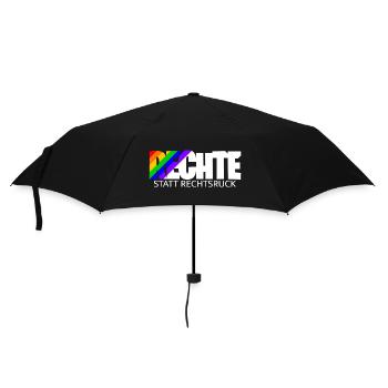 Human rights instead of a shift to the right - rainbow - Umbrella (small) - black - Front