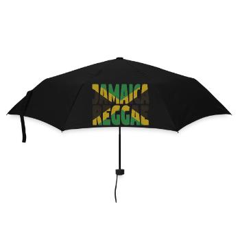 Jamaica reggae - Umbrella (small) - black - Front