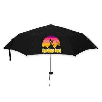 Cycling Dad - Regenschirm (klein) - Schwarz - Vorne