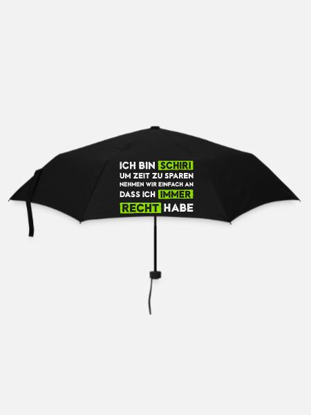 Schiedsrichter hat immer Recht - Regenschirm (klein) - Schwarz