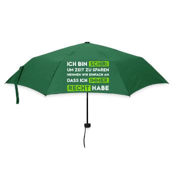 Schiedsrichter hat immer Recht - Regenschirm (klein) - Flaschengrün - Vorne