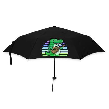 Alligator Guitar Sunset - Umbrella (small) - black - Front