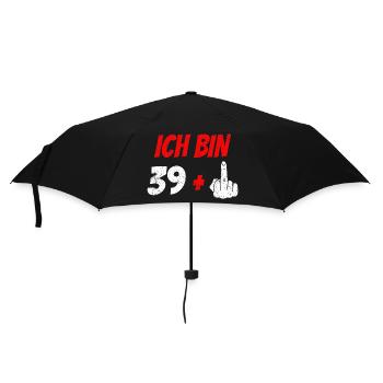40. Geburtstag 40 Jahre Geburtstagsgeschenk lustig - Regenschirm (klein) - Schwarz - Vorne