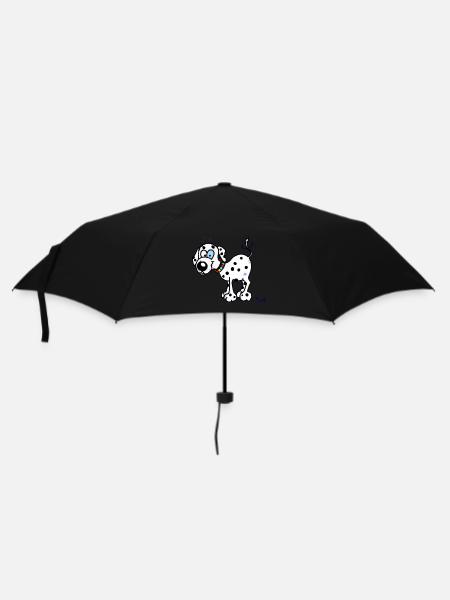 Happy Dalmatian Dog - Umbrella (small) - black