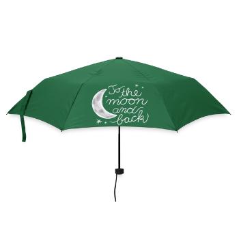 Love you to the moon and back - Parapluie standard - vert bouteille - Devant
