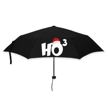 MERRY CHRISTMAS HO HO HO - Umbrella (small) - black - Front