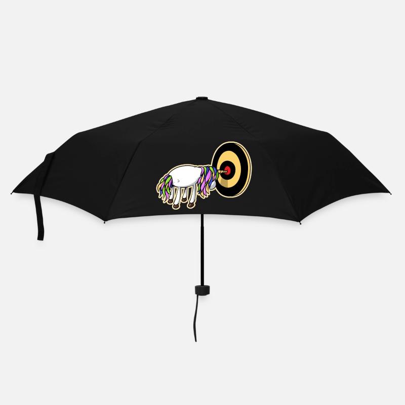 Einhorn Dart - Regenschirm (klein) - Schwarz