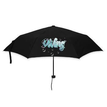 Tauchen Taucher - Regenschirm (klein) - Schwarz - Vorne
