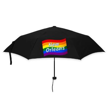 Gay Pride New Orleans drapeau arc-en-ciel LGBT LGBTQ - Parapluie standard - noir - Devant