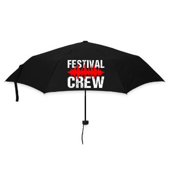 Festival Crew Music Party Team Festival - Umbrella (small) - black - Front