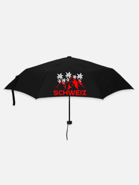 Montagnes suisses - Parapluie standard - noir