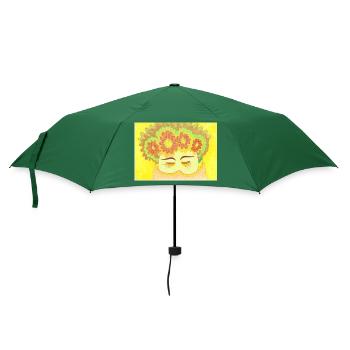 JasminEs World - Regenschirm (klein) - Flaschengrün - Vorne