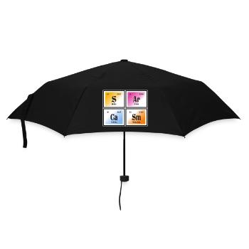 Sarcasm | Periodic Table of Elements - Umbrella (small) - black - Front