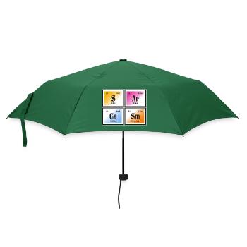 Sarcasme | Tableau périodique des éléments - Parapluie standard - vert bouteille - Devant