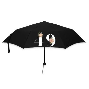 49th Anniversary Flowers (Gift of 49 years) - Umbrella (small) - black - Front