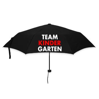Team kindergarten - Parapluie standard - noir - Devant