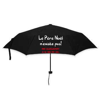 Le père noël n'existe pas - Parapluie standard - noir - Devant