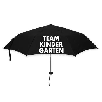 Team kindergarten - Parapluie standard - noir - Devant