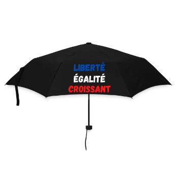 Liberté égalité Croissant - Parapluie standard - noir - Devant