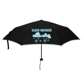 Cloud Watcher Meteorologist Storm - Regenschirm (klein) - Schwarz - Vorne