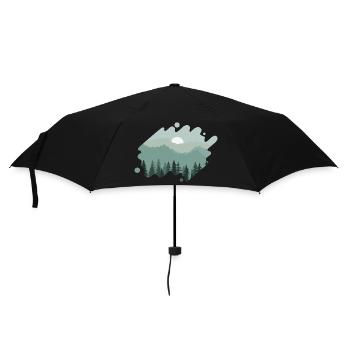 Landscape Nature Mountains - Umbrella (small) - black - Front