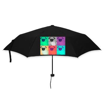 Pop Art Dog Design - Umbrella (small) - black - Front