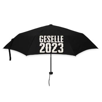 Geselle 2023 Gesellenprüfung - Regenschirm (klein) - Schwarz - Vorne