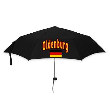Oldenburg germany flag - Umbrella (small) - black - Front